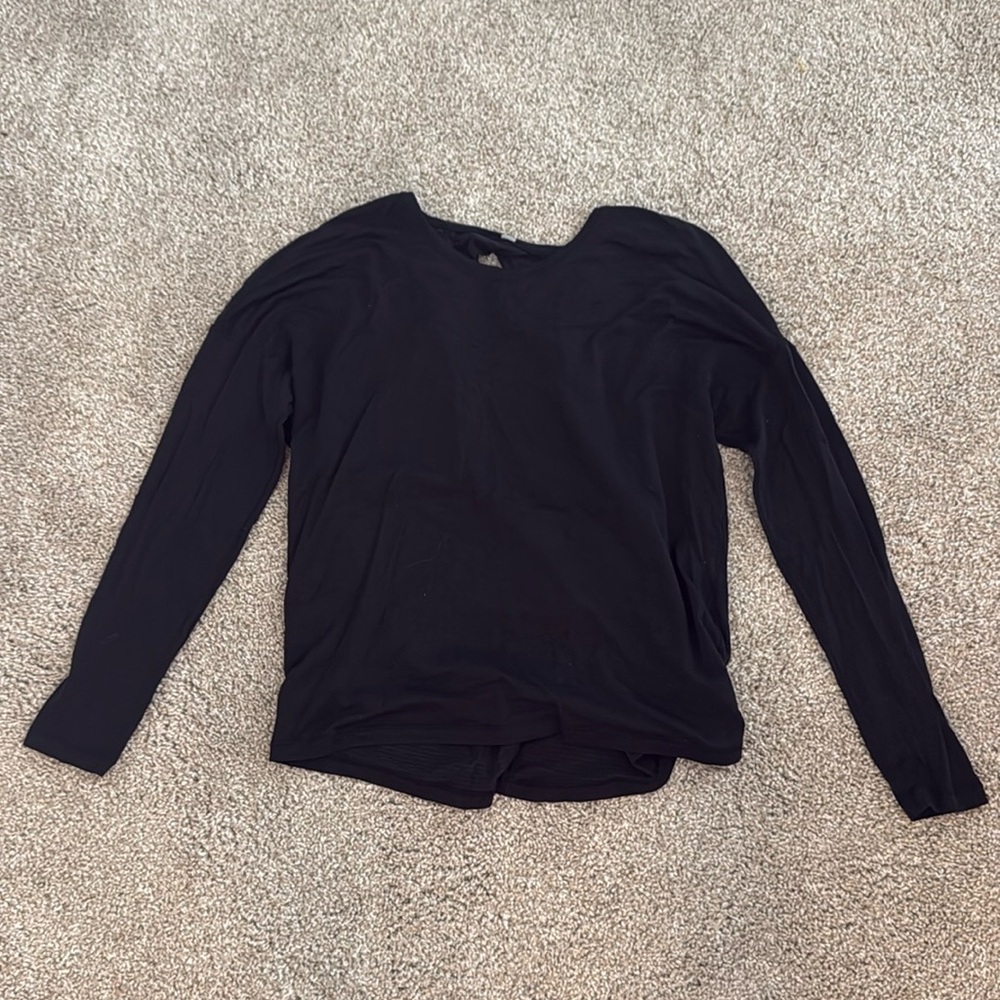 Open back lululemon long sleeve